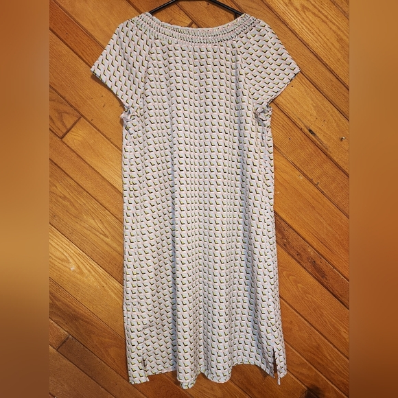 Liz Lange maternity gray and pink geometric triangle pattern large summer Dress - Picture 10 of 12